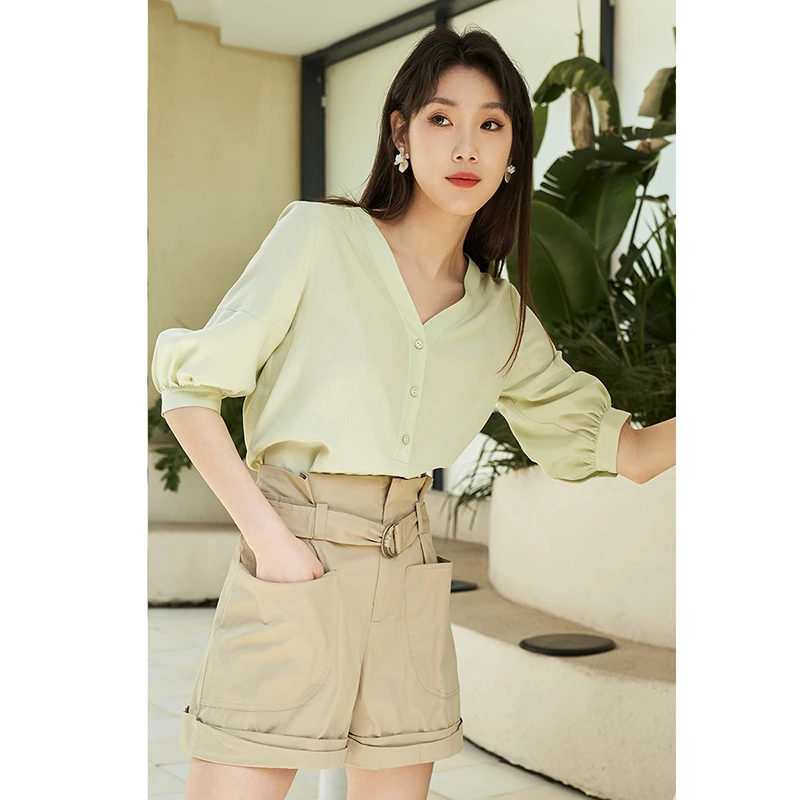 【许半夏推荐】纳俪商场同款衬衫N23044R05506