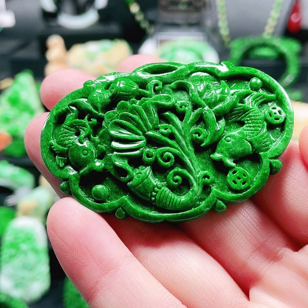 翡翠未镶嵌颈饰翡翠吊坠