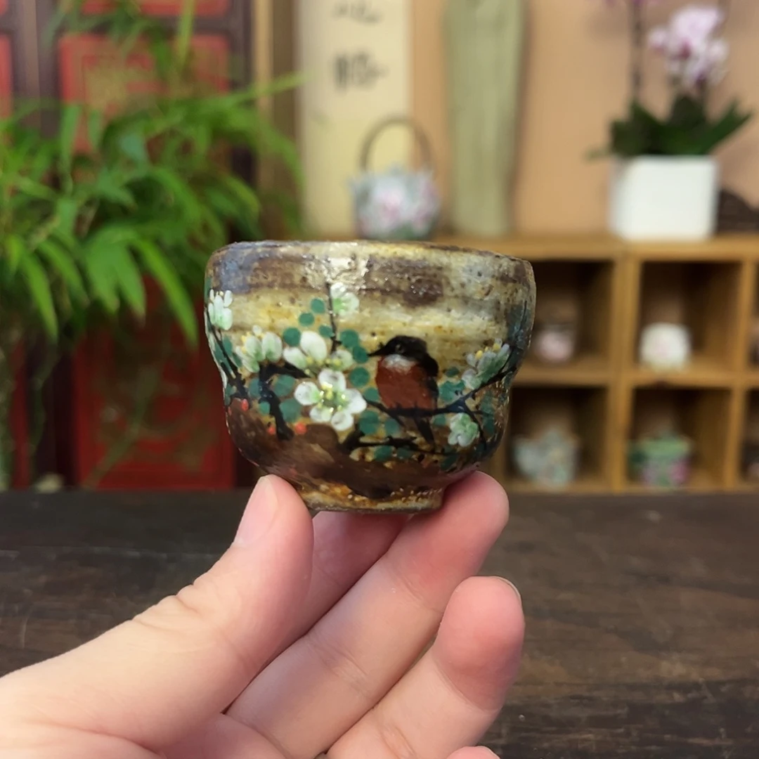 柴烧手工手绘陶瓷