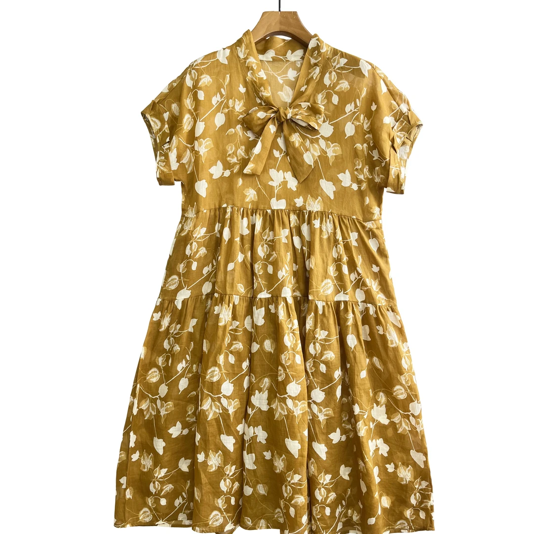 100%苎麻女士连衣裙（230612）20901