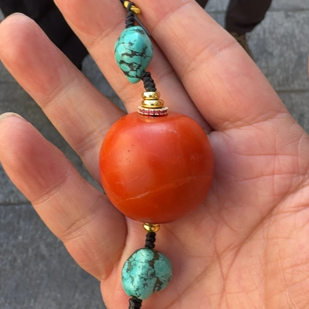 南红玛瑙未镶嵌颈饰