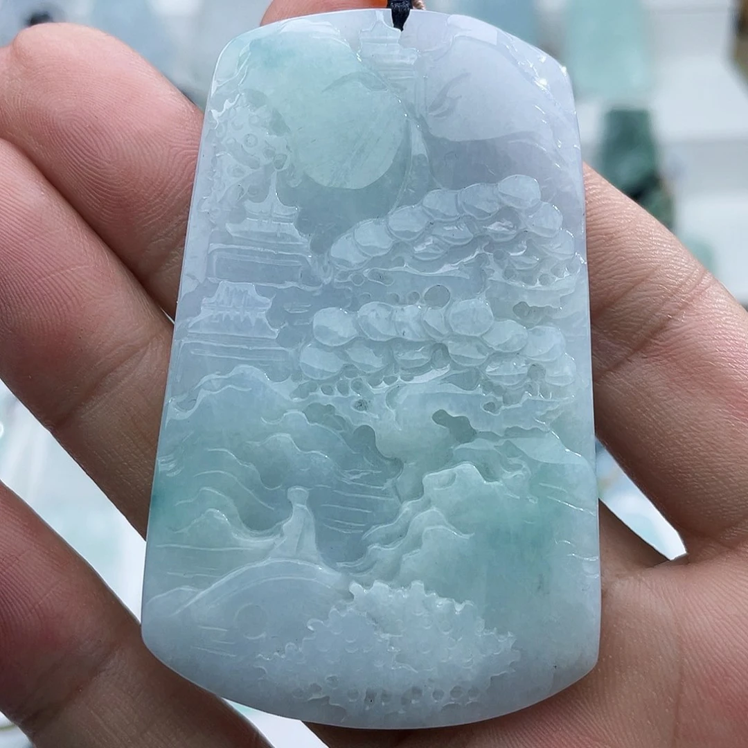 颈饰未镶嵌翡翠老****翡翠