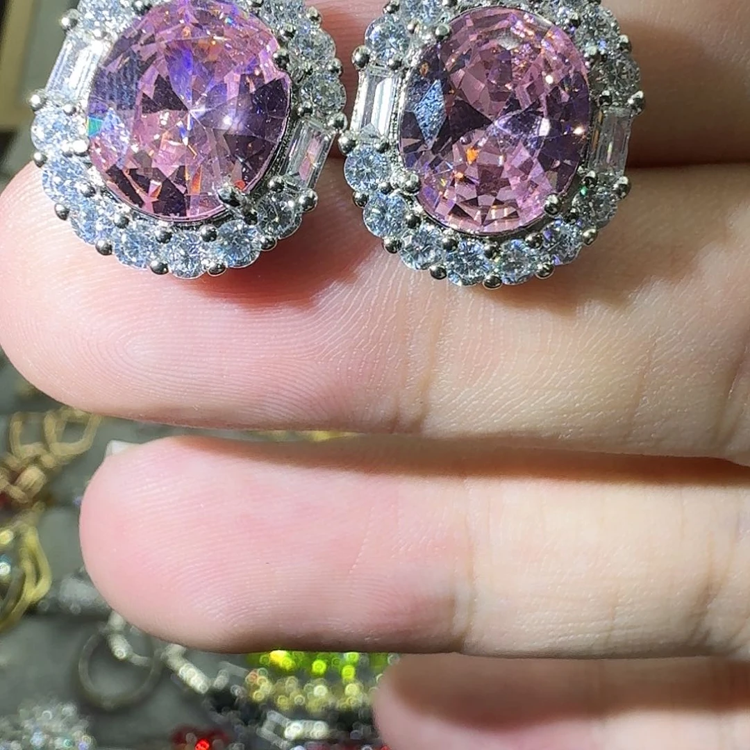 托帕石戒指银S925镶嵌