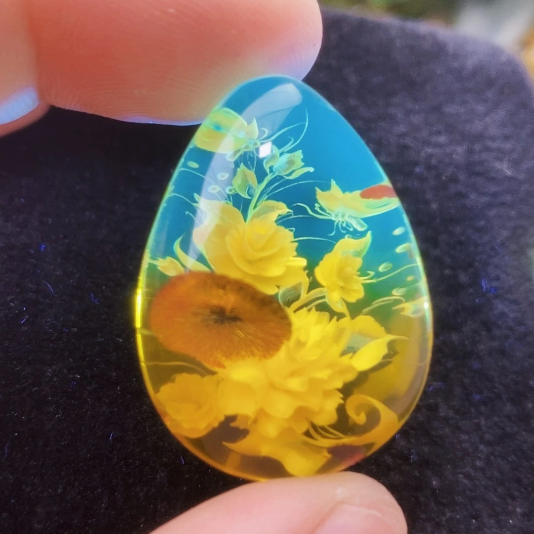 【闪购商品】琥珀（花珀）吊坠(不含链)未镶嵌