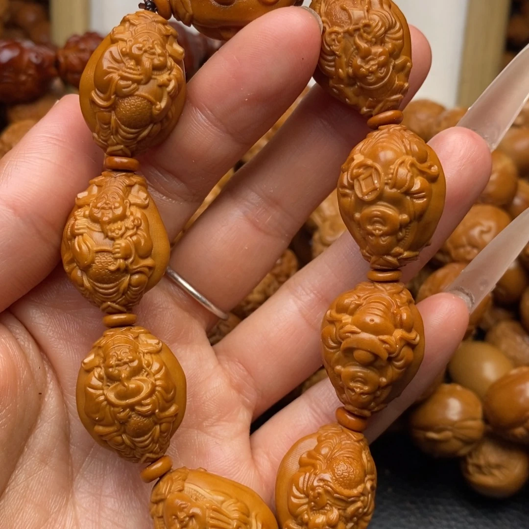 手串橄榄核1.8双面财迷