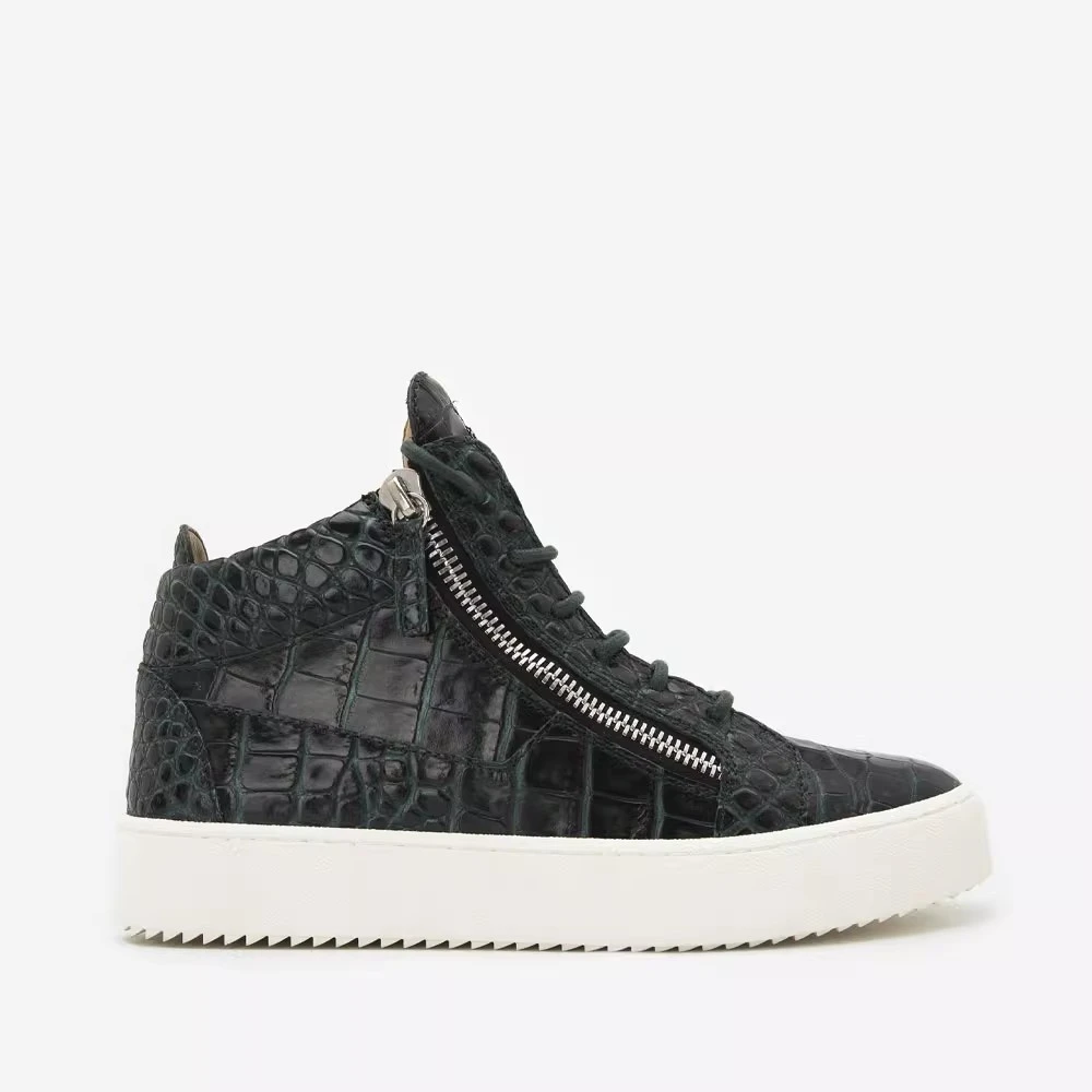 GIUSEPPE ZANOTTI GZ牛皮系带男运动休闲高帮鞋板鞋RU00011/043
