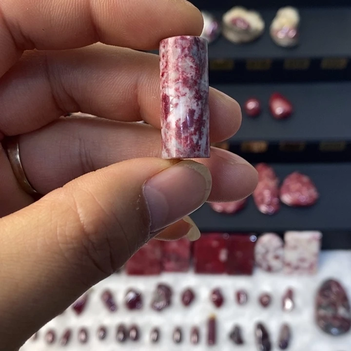 天然辰砂天然朱砂桶珠2