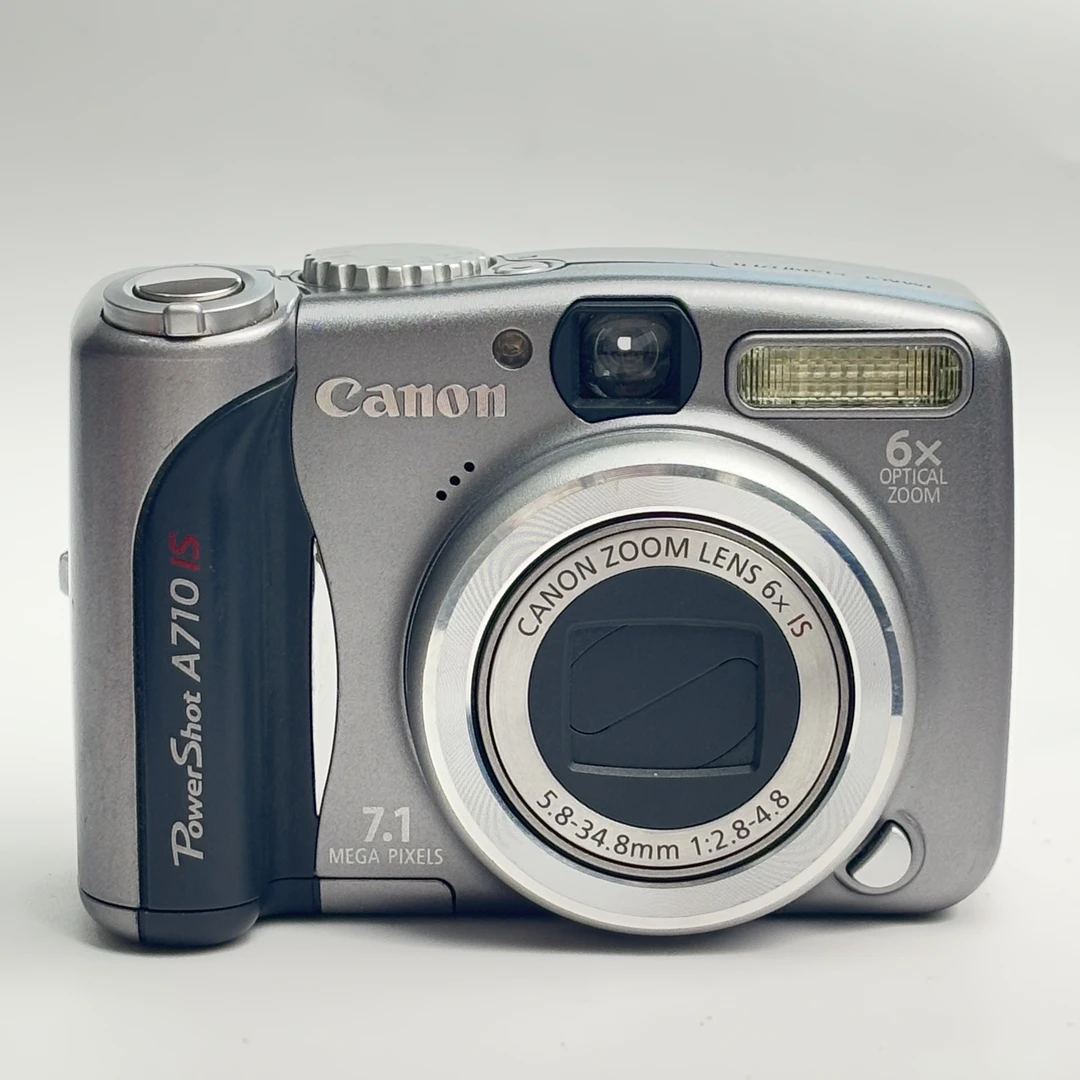 95新 Canon/佳能 a710灰色710万像素6倍光学变焦复古ccd相机
