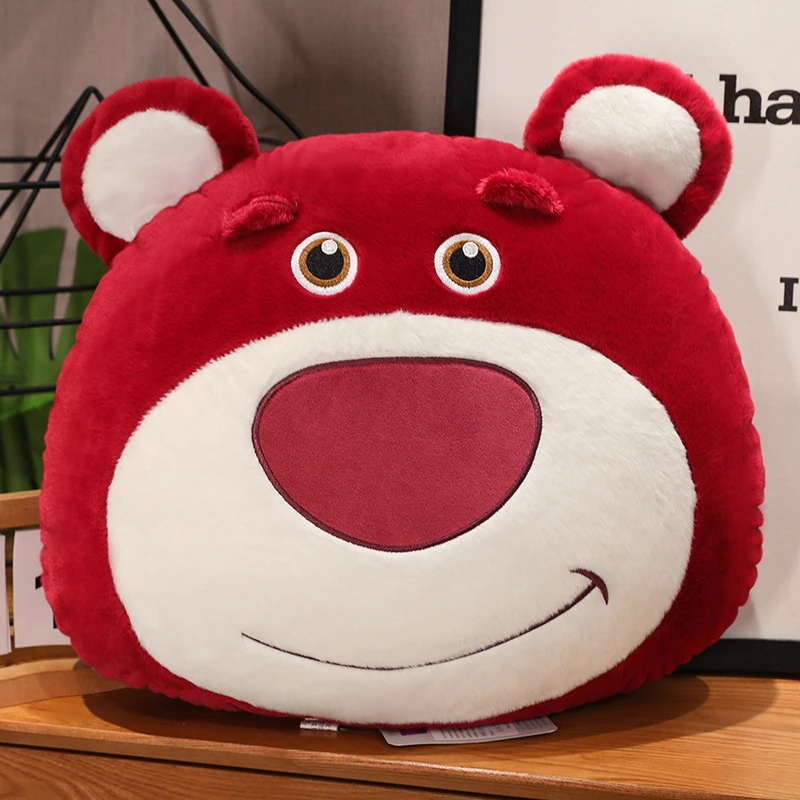 草莓熊抱枕沙发客厅靠背午睡枕靠枕办公室靠背垫宿舍枕头车用女