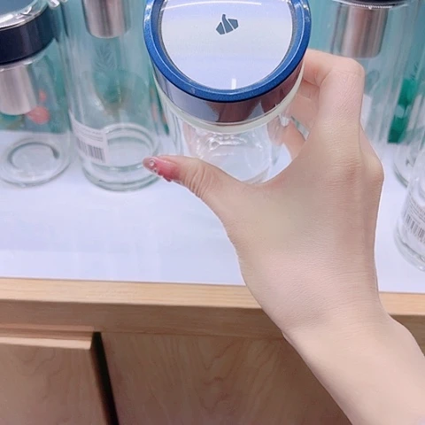 万象玻璃双层V167，蓝色270毫升