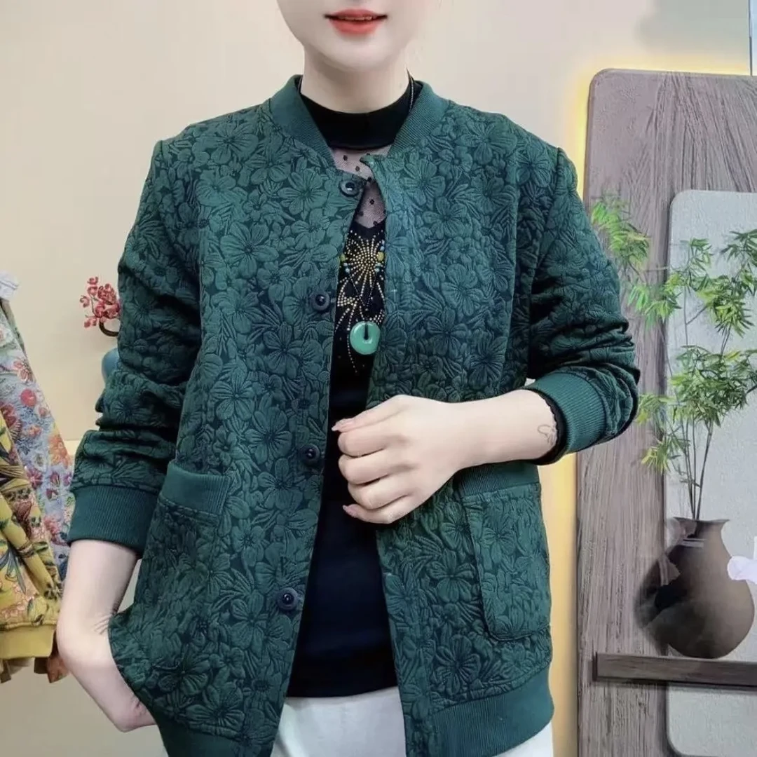 外套女春秋专属时尚妈妈休闲上衣长袖中老年衬衫女装送妈妈礼物