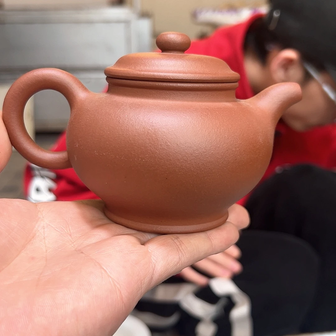 紫砂茶壶LZX。清水泥。掇只。280CC