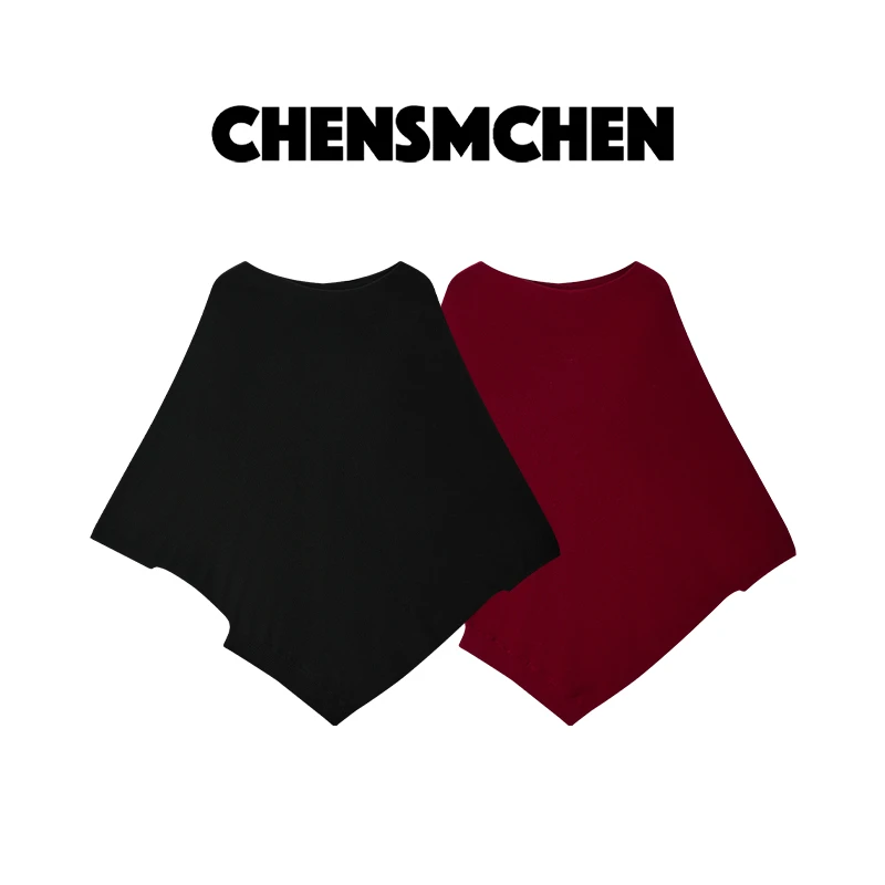 【CHENSMCHEN×JCSO】绵羊毛蝙蝠袖针织衫女时尚休闲上衣CSZ8176MX