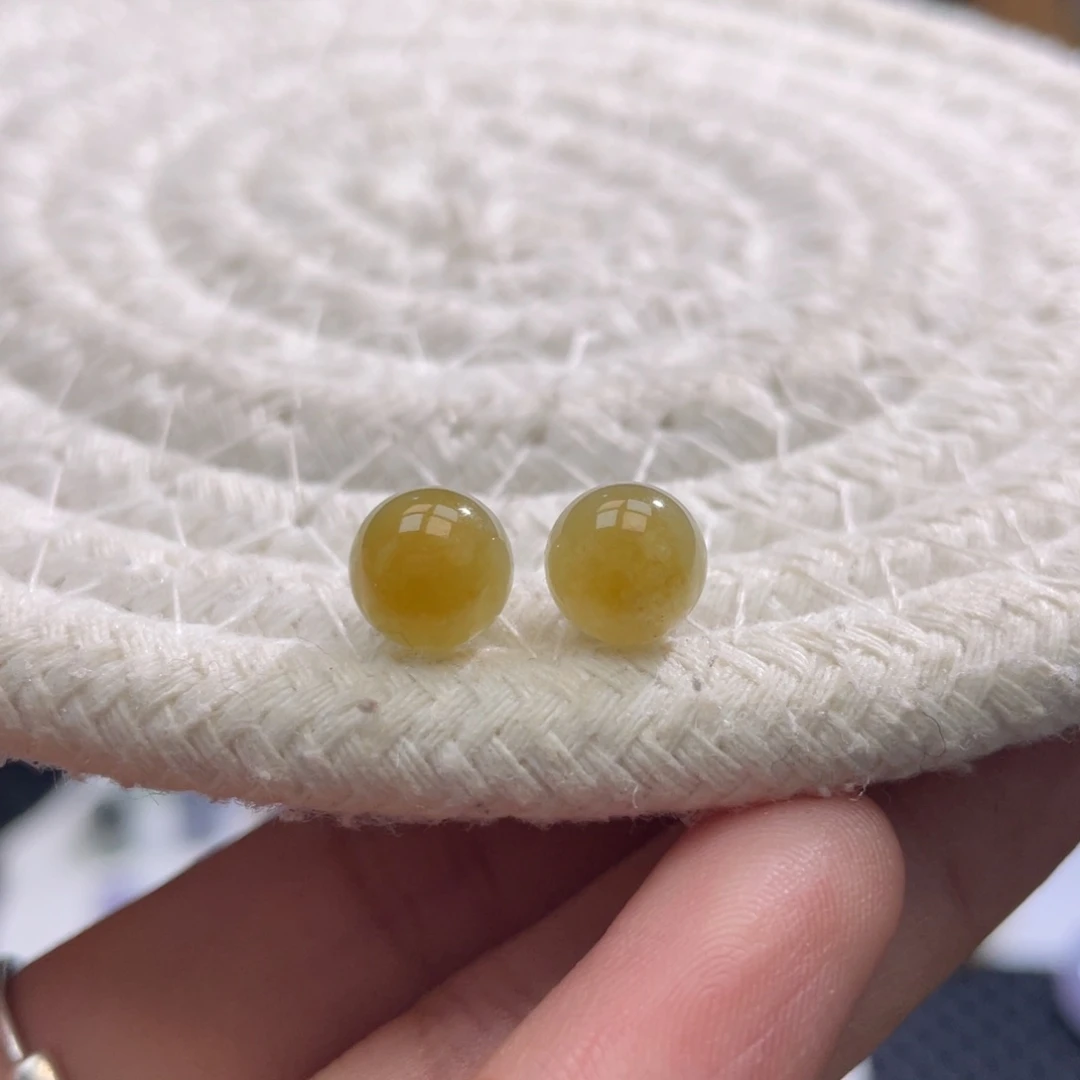 散珠翡翠特色黄翡圆珠卡7.6多样性选一发
