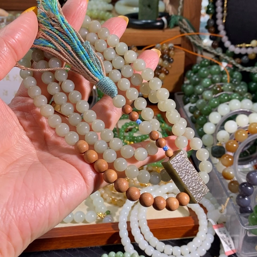 和田玉未镶嵌手链