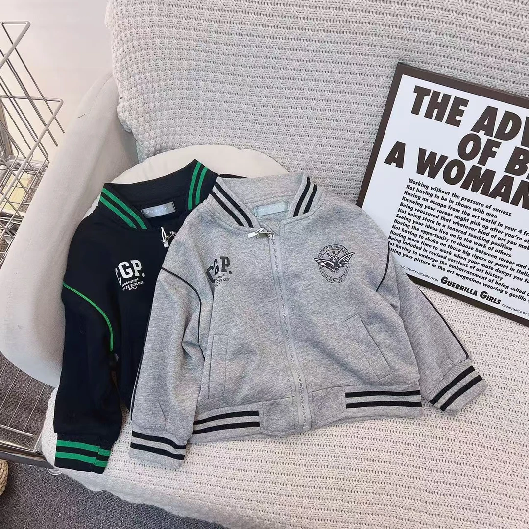 【自营｜棒球领休闲风 精梳棉里衬】男童春款外套0225022