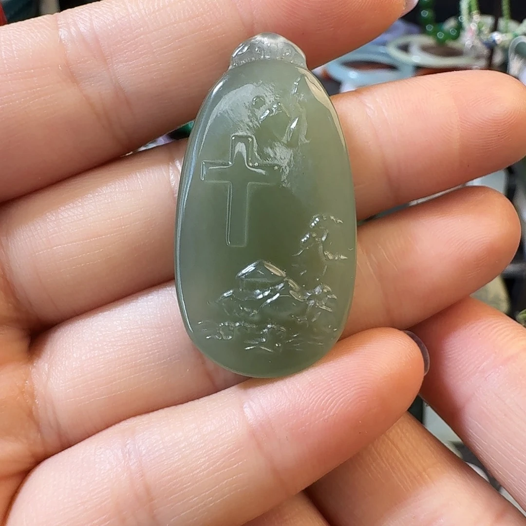 和田玉未镶嵌颈饰