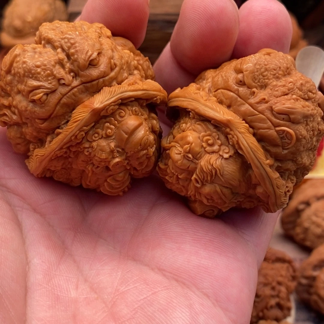 u***8手串/手链核桃文武财神金蝉