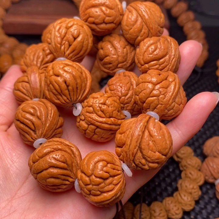 桃核手串龙纹桃核