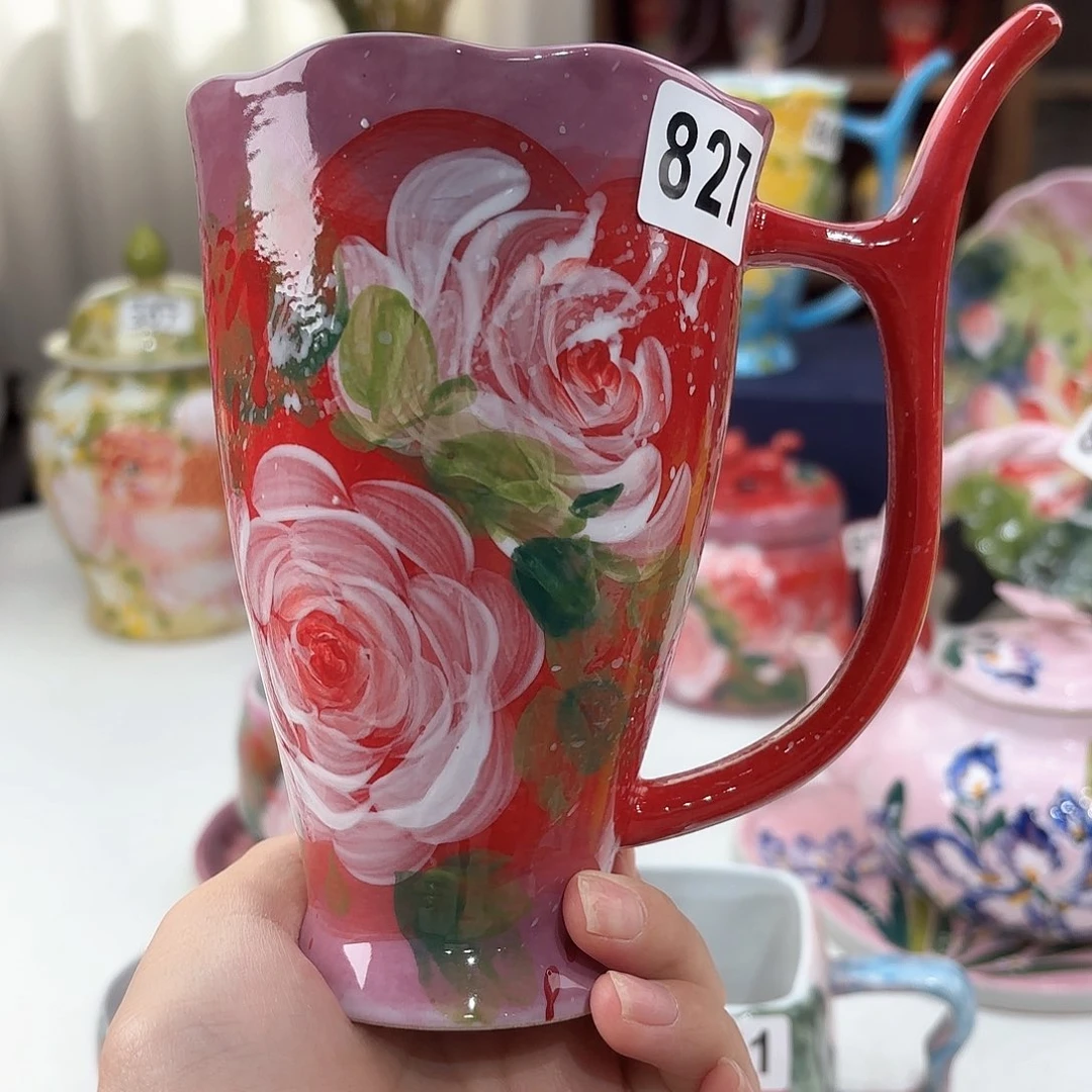 景德镇手绘高温釉下彩陶瓷茶具