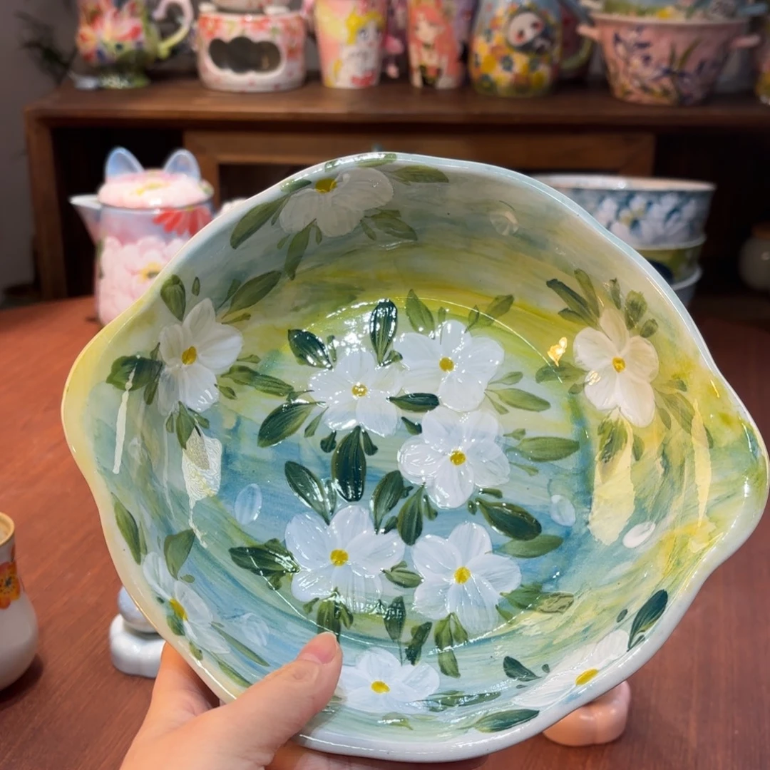 景德镇手绘高温釉下彩陶瓷茶具