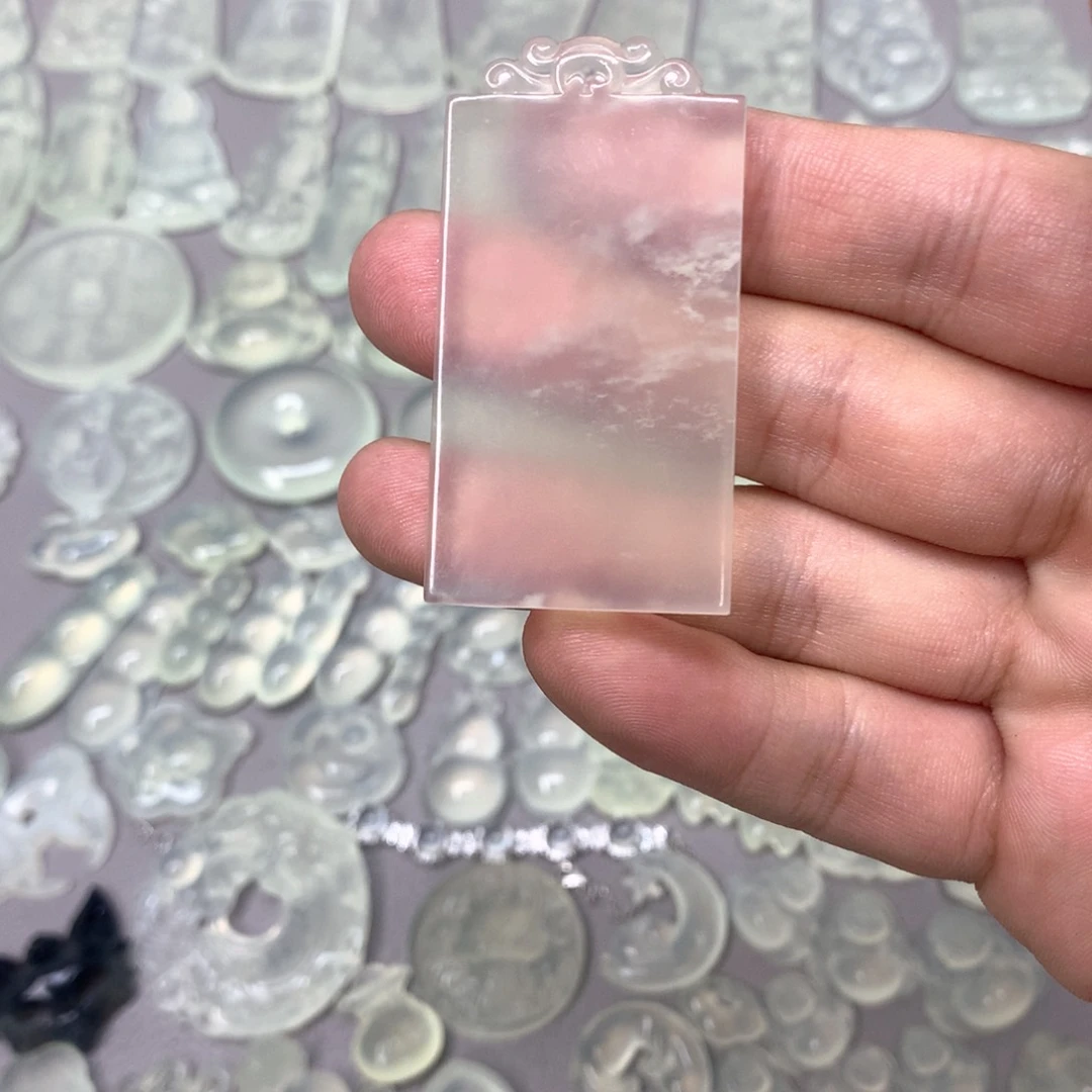 蛇纹石玉颈饰未镶嵌-**1