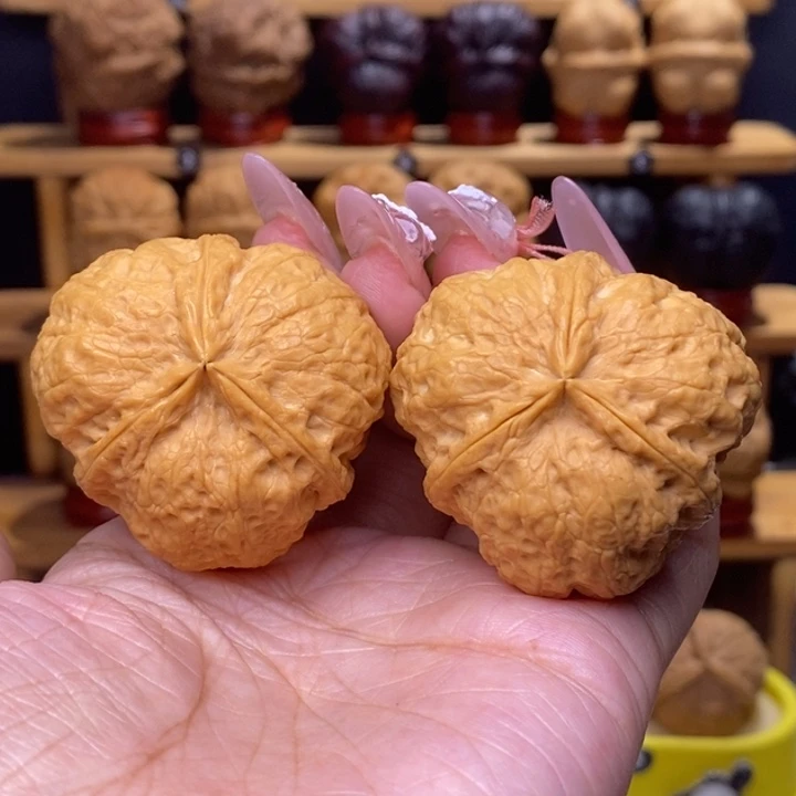 把件文玩核桃凹江龙三棱19号42尺