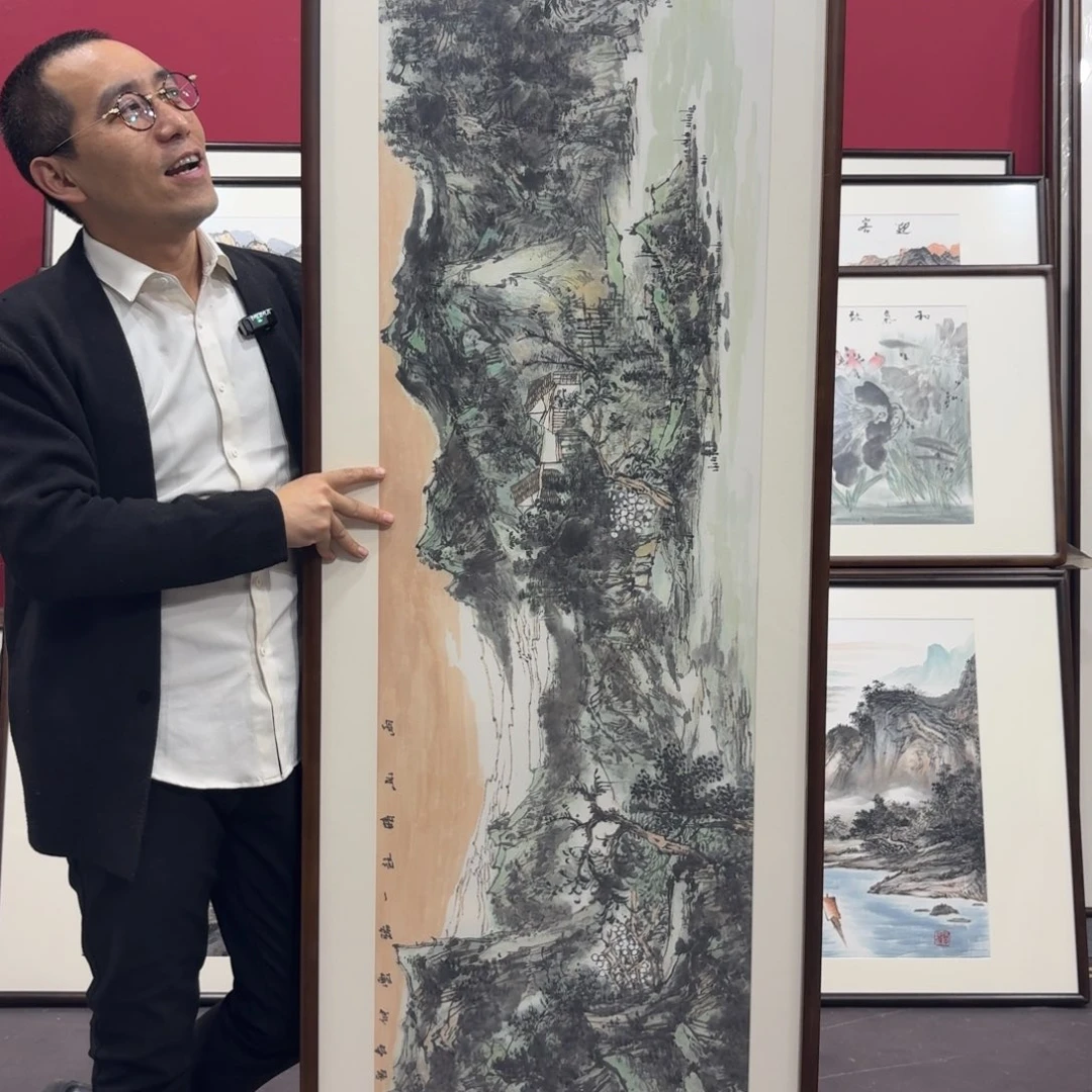 河***师国画手绘作品210/60