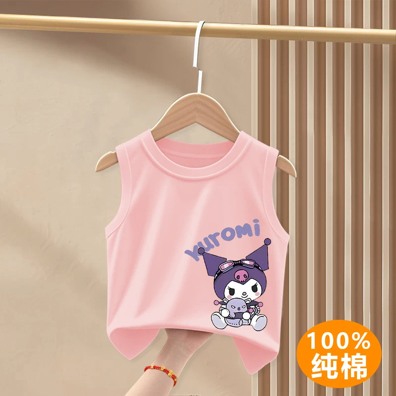 2025夏季新款儿童无袖背心女童洋气纯棉上衣夏天衣服小童宝宝夏装