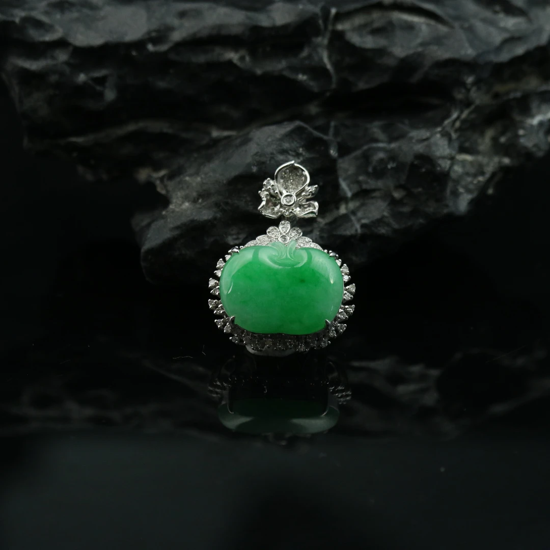 54天然缅甸翡翠A货18k苹果/000042/上海嘉禾拍卖