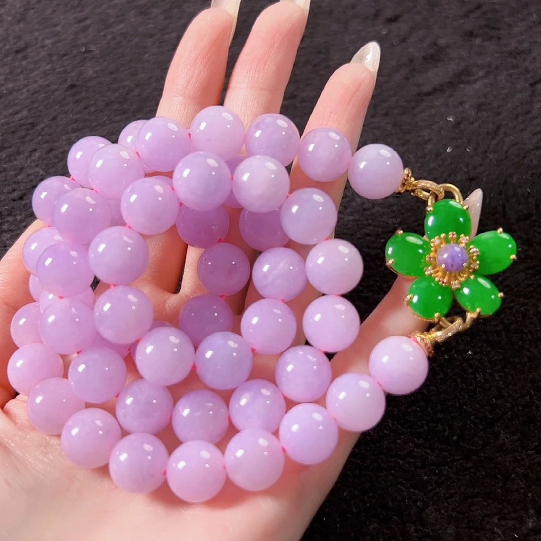 翡翠18K金镶嵌颈饰签收后24小时鉴赏期，过时不退