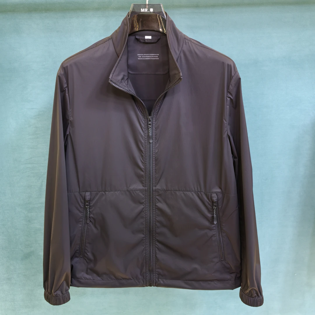 官方款号(L1070)2025年春夏秋新款男士防晒夹克老钱风男装高级感