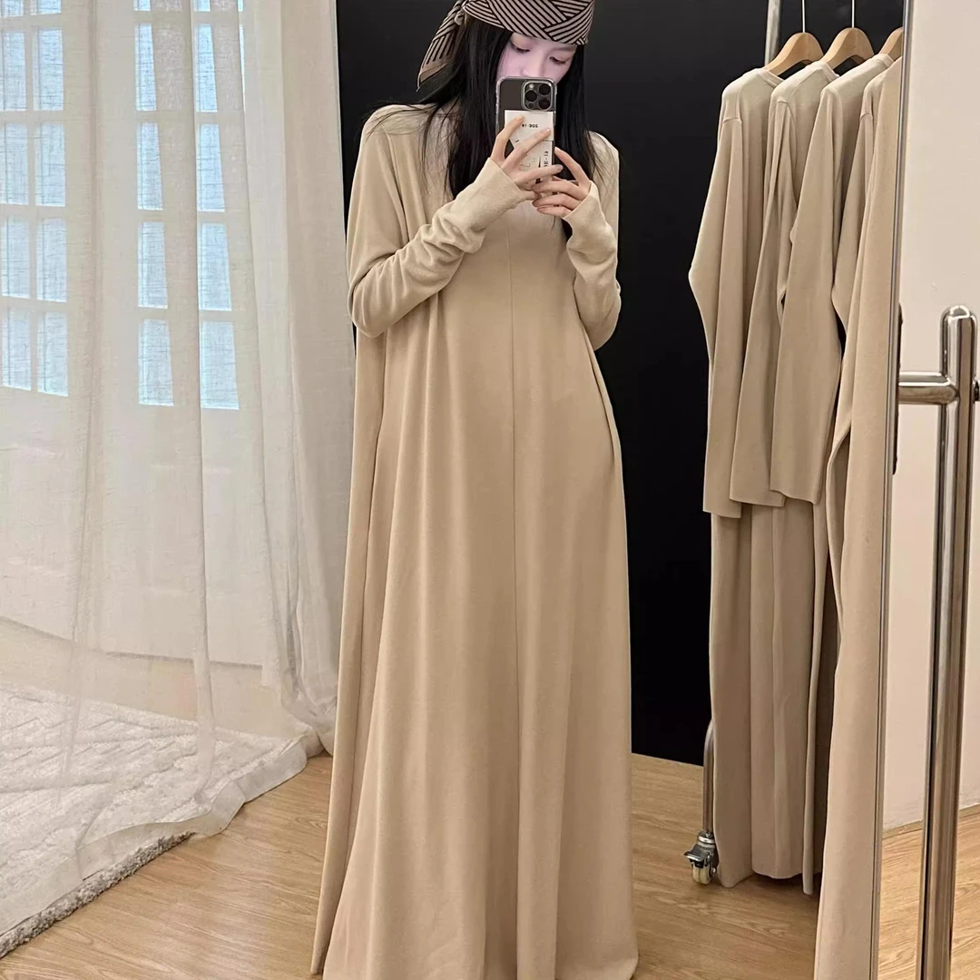 慵懒风设计德绒睡衣秋冬款女2024新款大码加厚保暖长款家居服睡裙