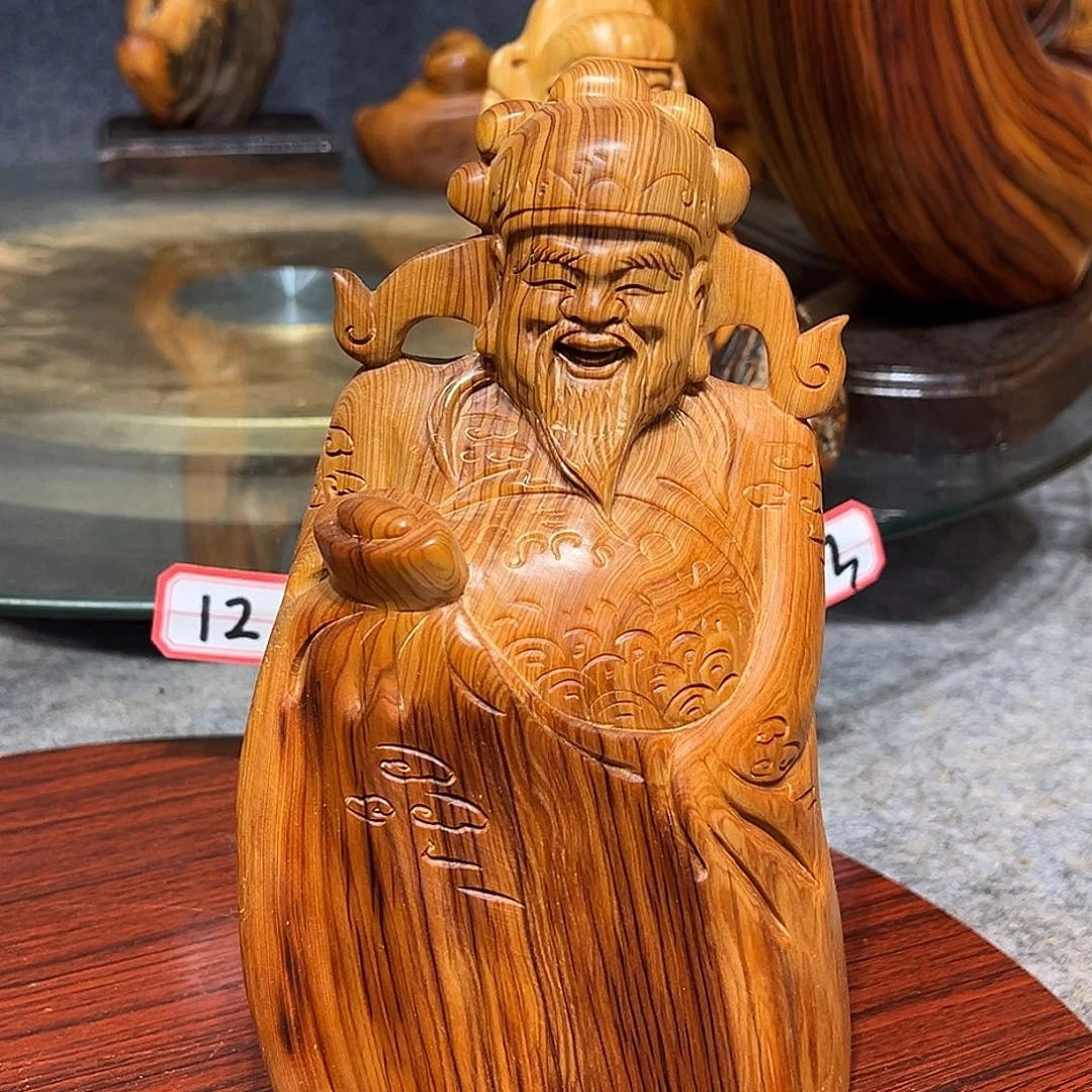 柏木（崖柏）地****头崖柏木手把件摆件