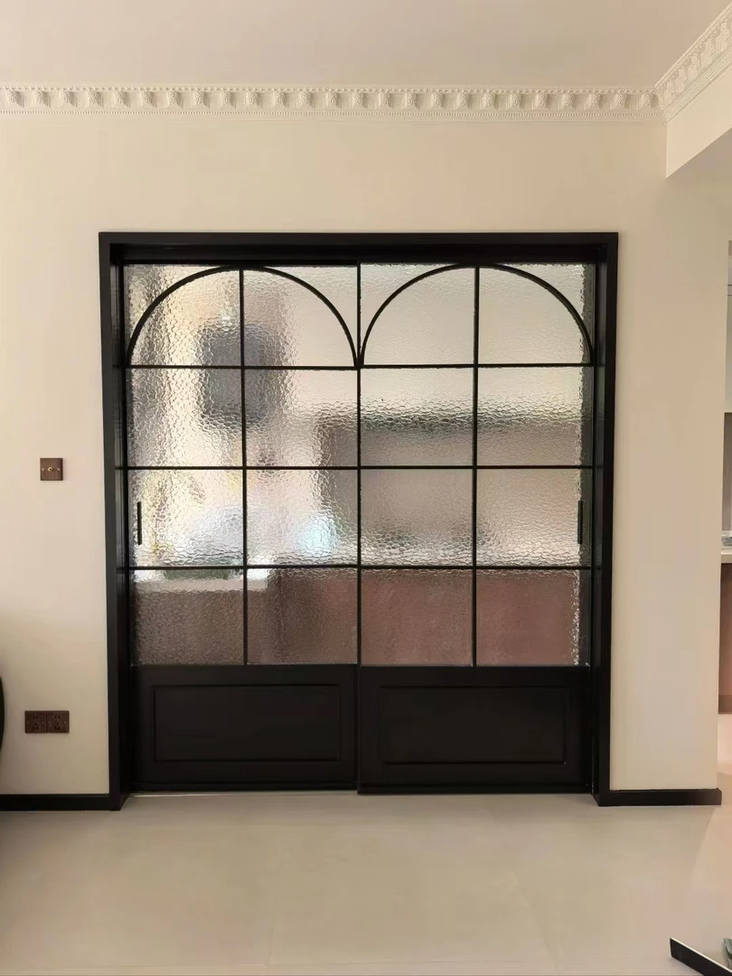 复古玻璃门推拉门移门