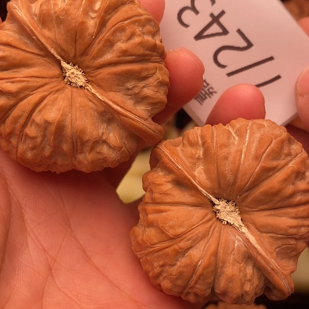 影***风把件文玩核桃49南瓜墩