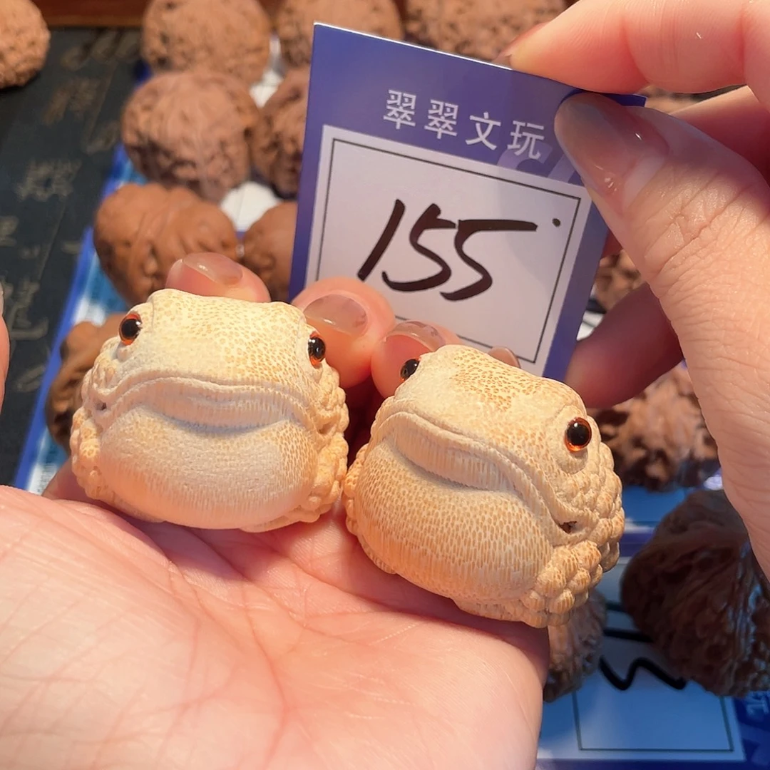 把件桃核155号根雕金蟾4.2