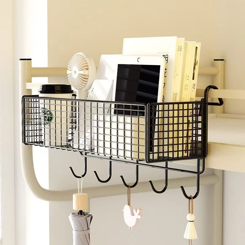 【宿舍好物】床上置物架学生寝室床头置物架上铺床边挂篮床上收纳架