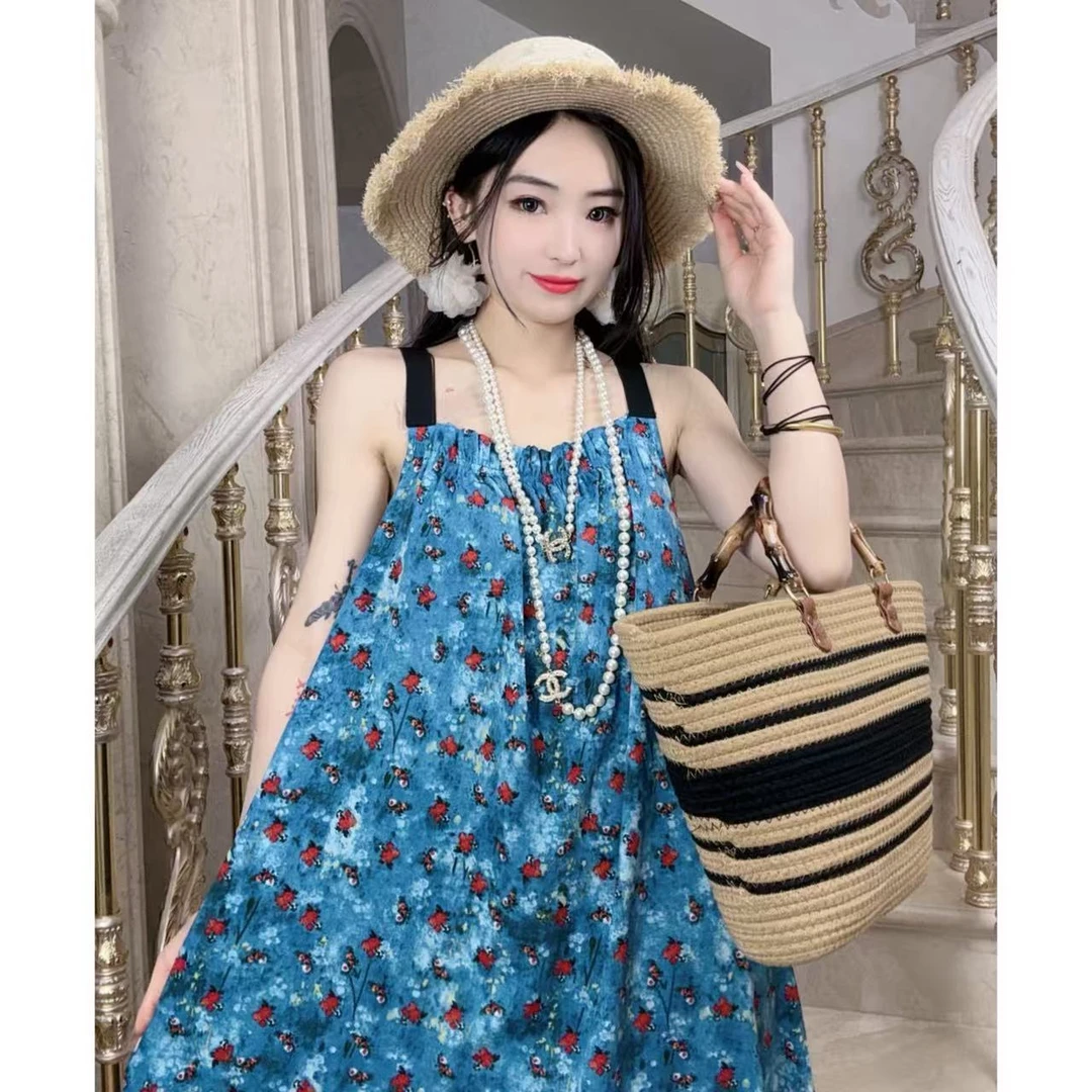 一老板【夏日铃兰】春夏新款百搭时尚大码连衣裙碎花女装