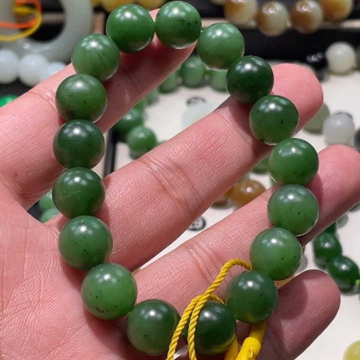 班***｀和田玉未镶嵌手串