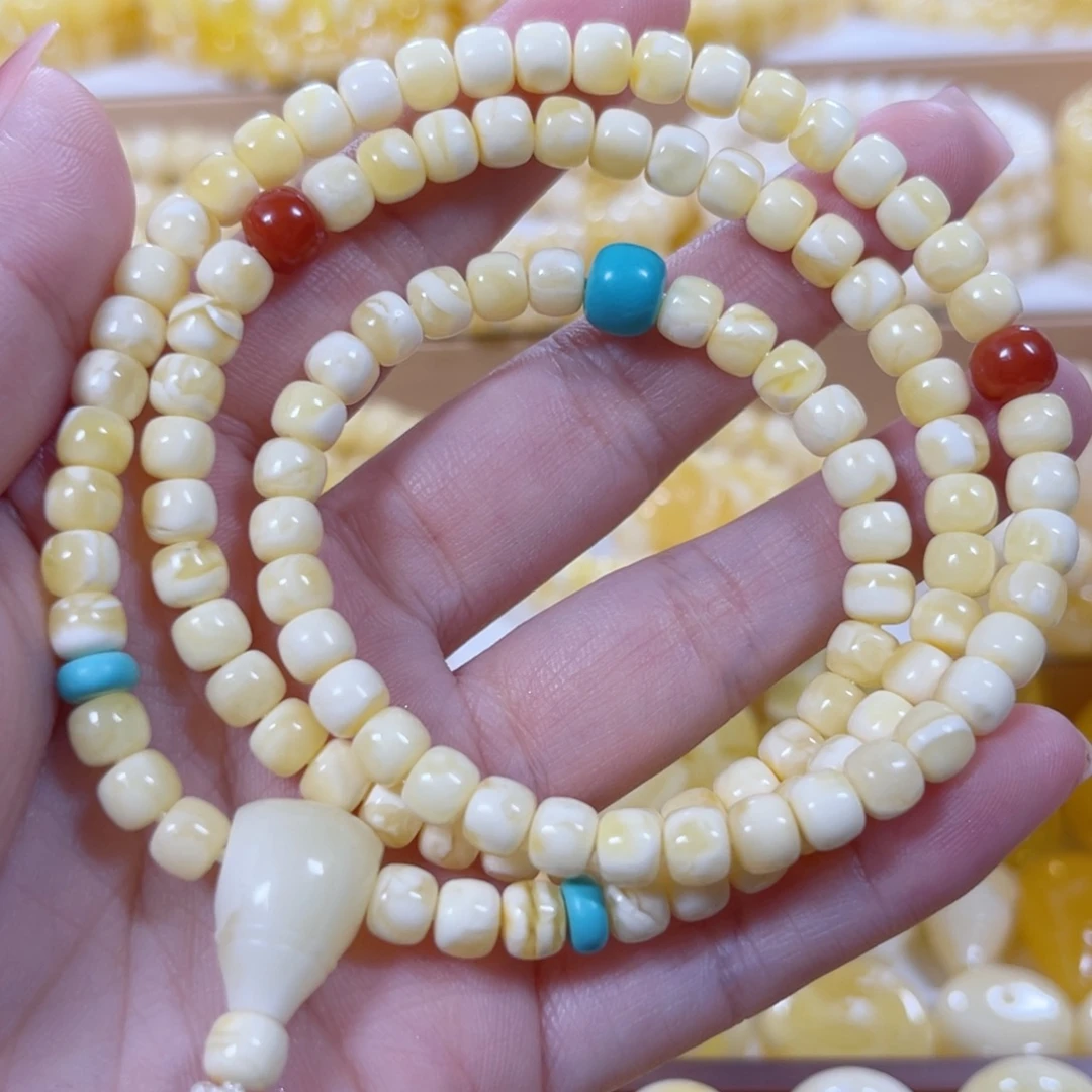 琥珀未镶嵌手链天然蜜蜡