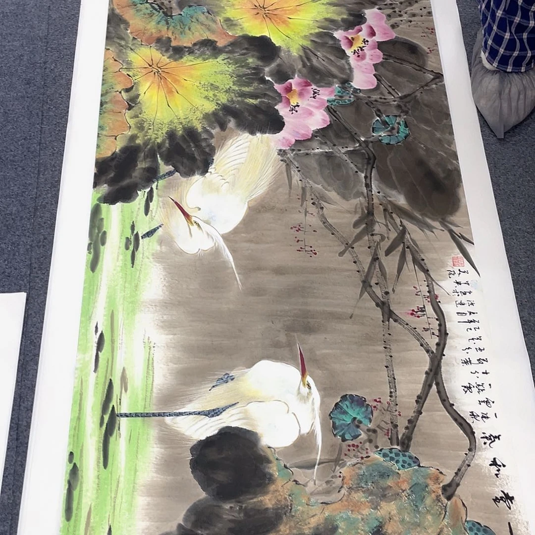 国画作品小姐姐放漏…