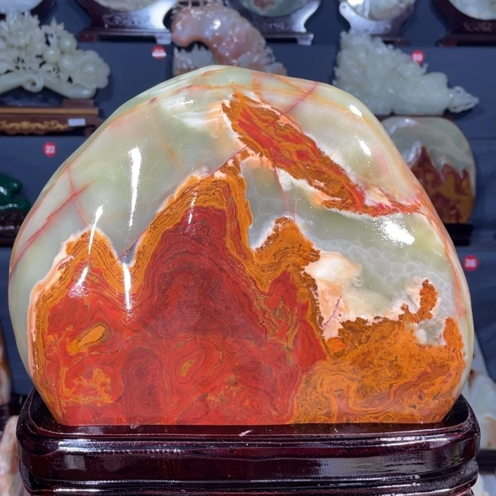 石材天然原石摆件