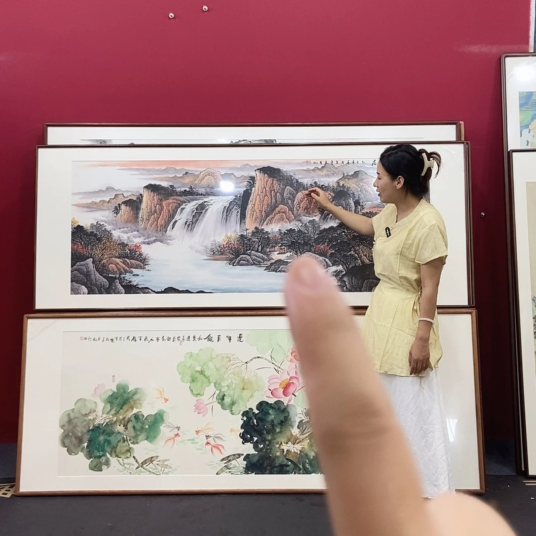 国画手绘国画作品包邮210x80