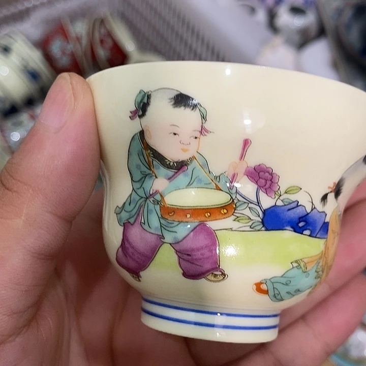 摆件景德镇陶瓷主人杯2445