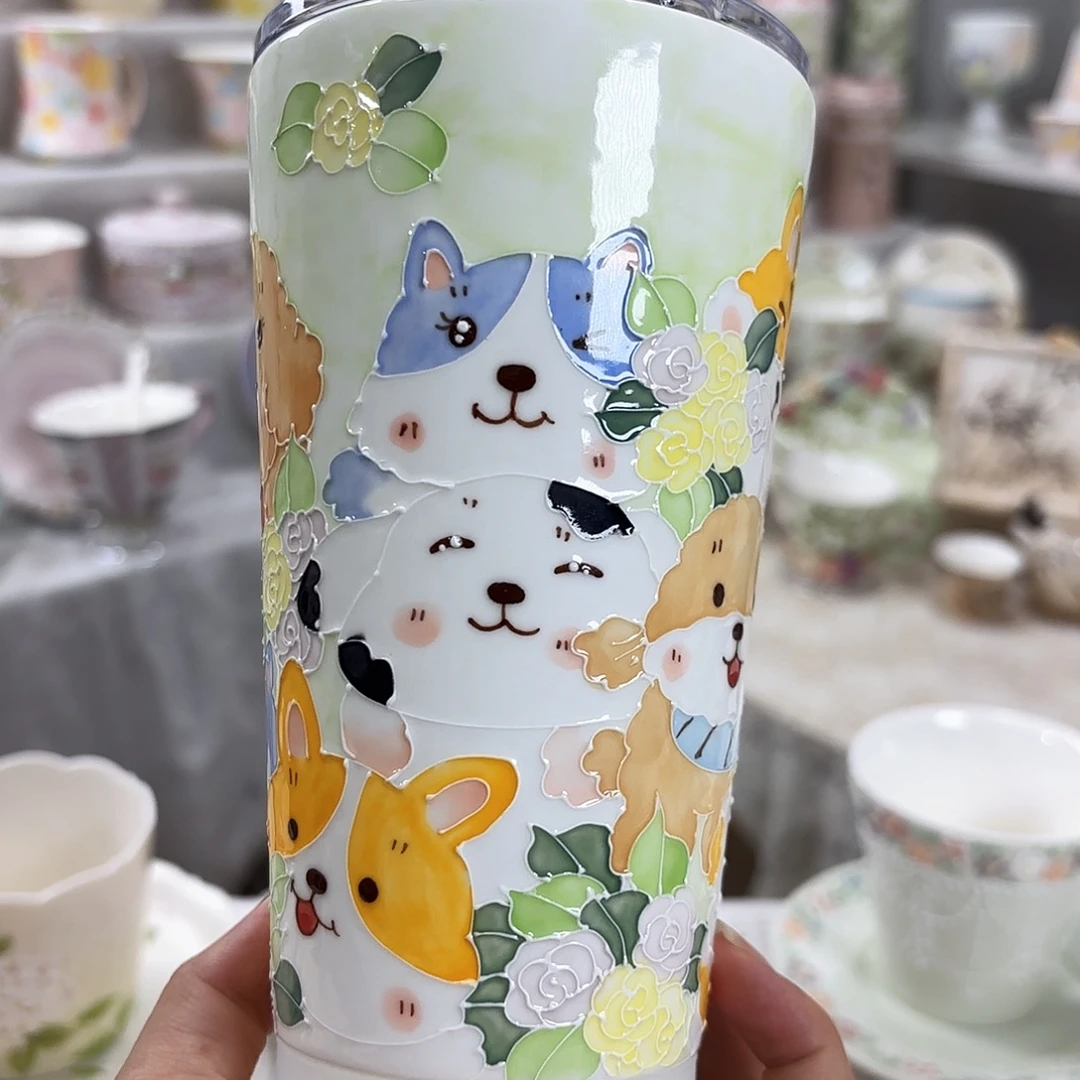 手绘创意高温釉下彩陶瓷