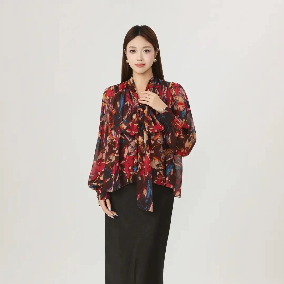 AMASS/阿玛施早秋简约法式衬衣松弛感小众百搭显瘦复古衬衫530020