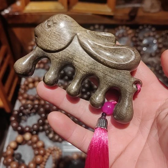 小叶桢楠金丝楠木按摩梳