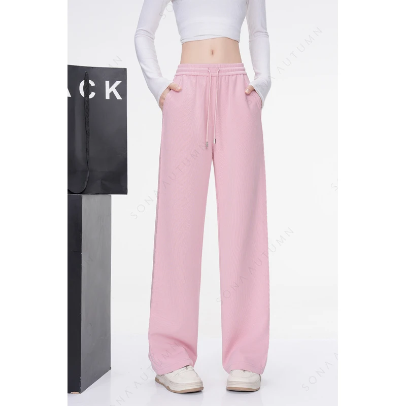 知初SONA AUTUMN ZC7399莫代尔棉阔腿直筒裤