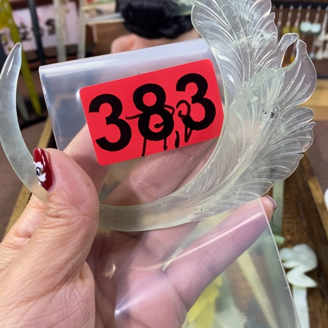 蛇纹石玉玉簪合金人**梦